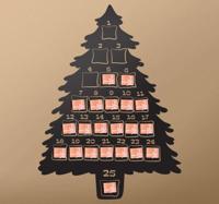 Kerstmis kalender sticker