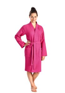 Roze kimono badjas dames-xxl