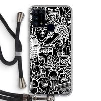 Vexx Black Mixtape: Samsung Galaxy M31 Transparant Hoesje met koord Vexx Black Mixtape: Samsung Galaxy M31 Transparant Hoesje met koord