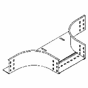 RTA 60.300 F  - Add-on tee for cable tray (solid wall) RTA 60.300 F