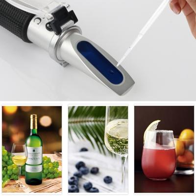 RZ136 refractometer fruit wijn meter suiker draagbare auto Brix 0 ~ 32% alcohol 0 ~ 26% fruitsap wijn suiker meter refractometer