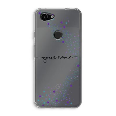 Sterren: Google Pixel 3a Transparant Hoesje