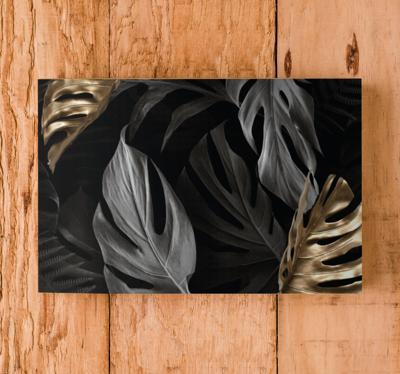 Canvas schilderij planten Elegante tropische bladeren