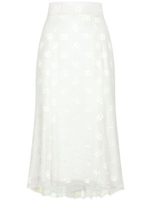 Dolce & Gabbana jupe à godet - Blanc