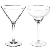 Cocktailglazen set - margarita/martini glazen - 8x stuks - thumbnail