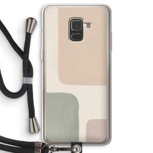 Geo #7: Samsung Galaxy A8 (2018) Transparant Hoesje met koord