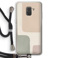 Geo #7: Samsung Galaxy A8 (2018) Transparant Hoesje met koord