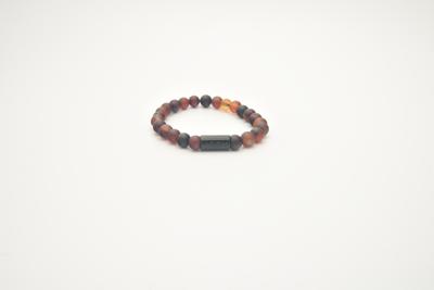 JOSH Heren Armband met Natuursteen Dream Agate | 09313-BRA JOSH Heren Armband met Natuursteen Dream Agate | 09313-BRA