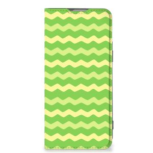 OnePlus Nord 2T Hoesje met Magneet Waves Green