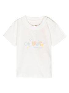 Off-White Kids t-shirt en coton à logo imprimé - Blanc