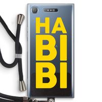Habibi Majorelle : Sony Xperia XZ1 Transparant Hoesje met koord