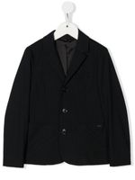 Emporio Armani Kids blazer à fines rayures - Bleu