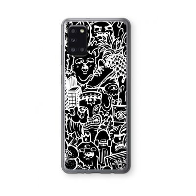 Vexx Black Mixtape: Samsung Galaxy A31 Transparant Hoesje