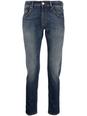 PT Torino jean slim à effet délavé - Bleu