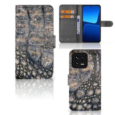 Xiaomi 13 | Telefoonhoesje | Met pasjeshouder | Krokodillenprint
