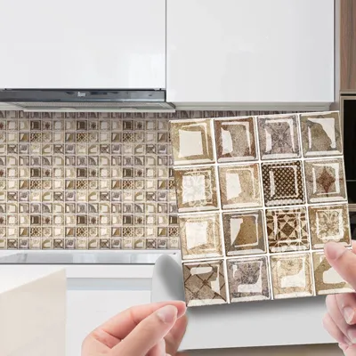 DecoMosaic 10-delige Set 3D Mozaïek Tegelstickers