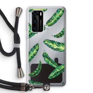 Lange bladeren: Huawei P40 Transparant Hoesje met koord