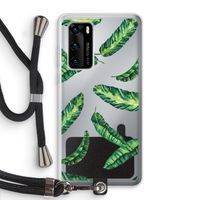 Lange bladeren: Huawei P40 Transparant Hoesje met koord