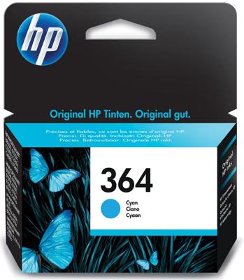 HP inktcartridge 364, 300 pagina&apos;s, OEM CB318EE, cyaan