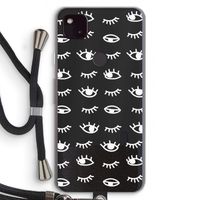 Eye pattern #3: Pixel 4a 5G Transparant Hoesje met koord