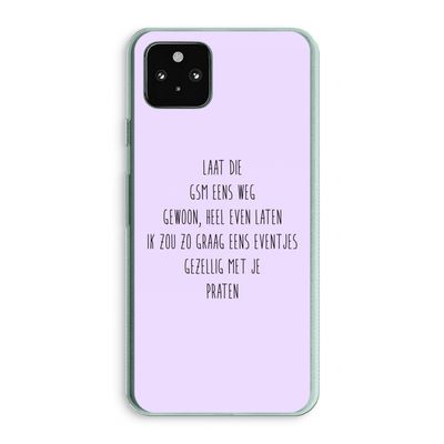 GSM: Google Pixel 5a 5G Transparant Hoesje