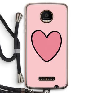 Hartje: Motorola Moto Z Force Transparant Hoesje met koord
