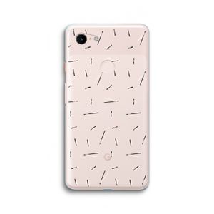 Hipster stripes: Google Pixel 3 XL Transparant Hoesje