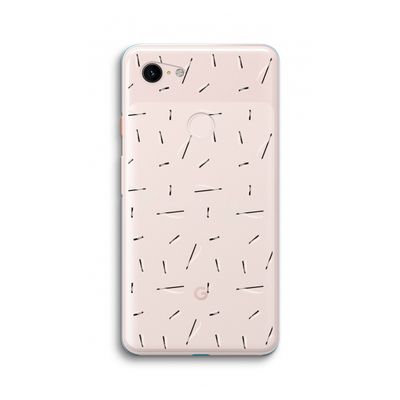 Hipster stripes: Google Pixel 3 XL Transparant Hoesje