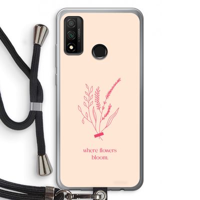 Where flowers bloom: Huawei P Smart (2020) Transparant Hoesje met koord