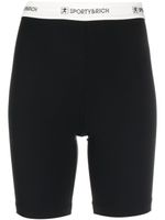 Sporty & Rich short à taille logo - Noir