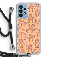 Kameel: Samsung Galaxy A52 Transparant Hoesje met koord Kameel: Samsung Galaxy A52 Transparant Hoesje met koord