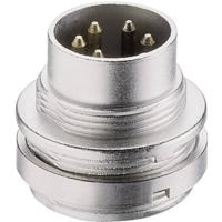 Lumberg SFV 60 DIN-connector Stekker, inbouw verticaal Aantal polen: 6 Zilver 1 stuk(s)