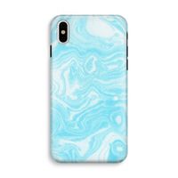 Waterverf blauw: iPhone X Tough Case