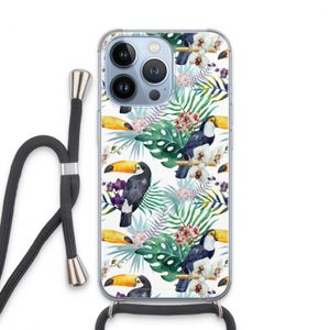 Tukans: iPhone 13 Pro Transparant Hoesje met koord