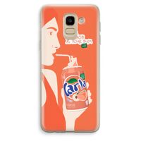 Peach please!: Samsung Galaxy J6 (2018) Transparant Hoesje