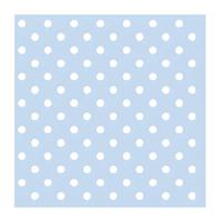 Ambiente Servetten - 20x stuks - met stippen - lichtblauw - 33 x 33 cm - papier