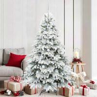 VidaXL Kunstkerstboom met 300 led met standaard wit 180 cm pe en pvc