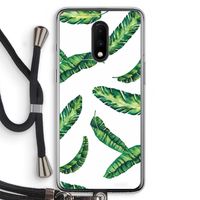 Lange bladeren: OnePlus 7 Transparant Hoesje met koord