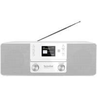 TechniSat DIGITRADIO 370 CD IR Radio DAB+, DAB, VHF (FM), Internet WiFi, Bluetooth, CD, USB, Internetradio Incl. afstandsbediening Wit - thumbnail