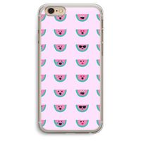 Smiley watermeloenprint: iPhone 6 Plus / 6S Plus Transparant Hoesje