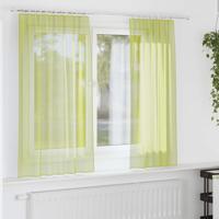 Gordijnen voile met lipje Top 2 st Appelgroen