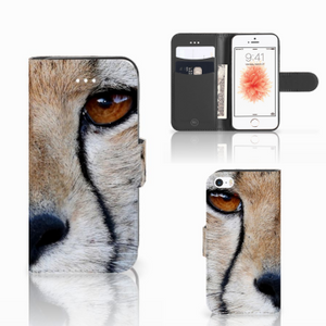 Apple iPhone 5 | 5s | SE Telefoonhoesje met Pasjes Cheetah