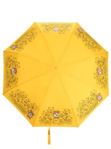 Moschino parapluie à imprimé Teddy Bear - Jaune