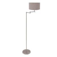 Steinhauer VloerlampBella metaal met grijze kap - 3879ST