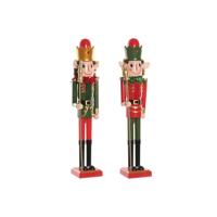 Kerstversiering Home ESPRIT Multicolour Notenkraker Elf 11 x 10 x 54 cm (2 Stuks)