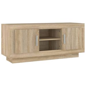 vidaXL Tv-meubel 102x35x45 cm bewerkt hout sonoma eikenkleurig