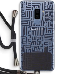 Moroccan Print: Samsung Galaxy S9 Plus Transparant Hoesje met koord