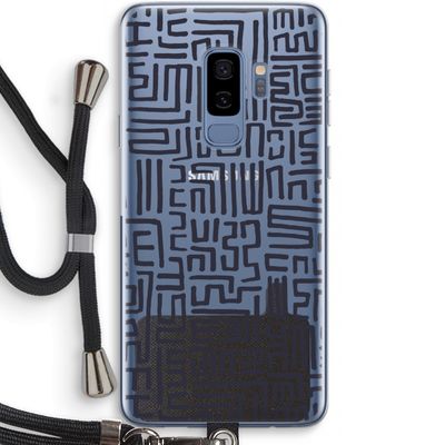 Moroccan Print: Samsung Galaxy S9 Plus Transparant Hoesje met koord