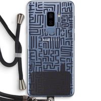 Moroccan Print: Samsung Galaxy S9 Plus Transparant Hoesje met koord Moroccan Print: Samsung Galaxy S9 Plus Transparant Hoesje met koord