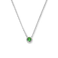 925 Zilveren Collier Mei Zirkonia Geboortesteen 41+4cm 925 Zilveren Collier Mei Zirkonia Geboortesteen 41+4cm